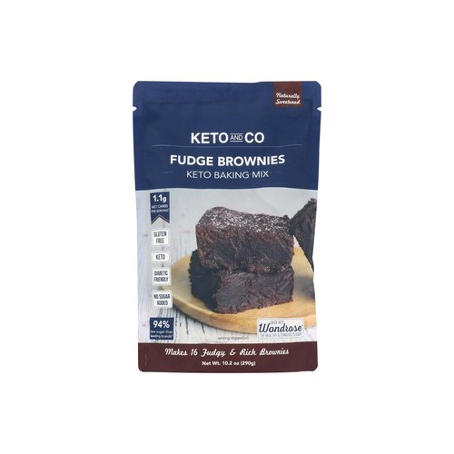 Keto Brownies Baking Mix, Fudge