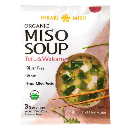 Hikari Organic Instant Miso Soup with Tofu and Wakame