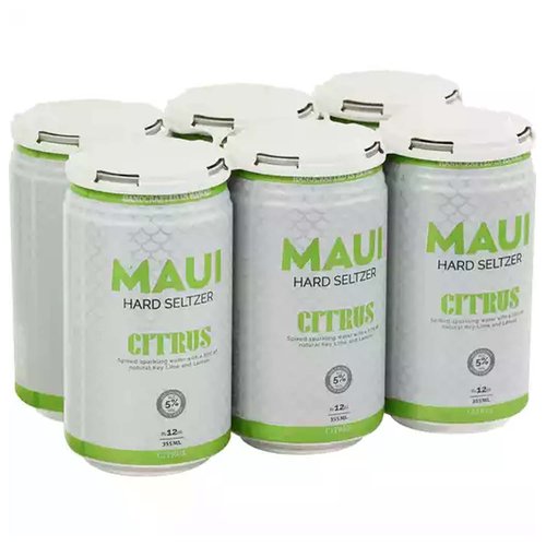 Maui Citrus Hard Seltzer, Cans (Pack of 6)