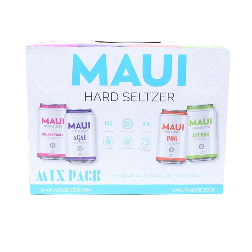 Maui Brew Hard Seltzer, Mix Pack, Cans (Pack of 12)