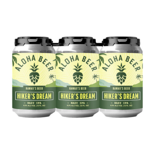 Aloha Beer Hikers Dream Hazy IPA Cans (6-pack)