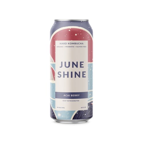 JuneShine Organic Hard Kombucha, Acai Berry