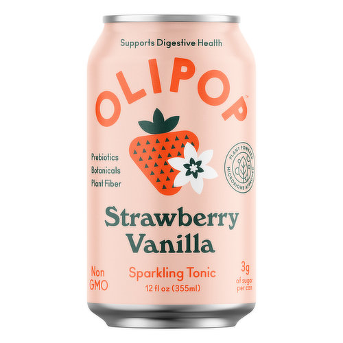 Olipop Sparkling Strawberry Vanilla
