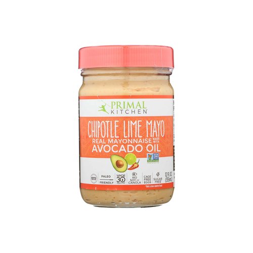 Primal Kitchen - Chipotle Lime Avocado Oil Mayo, Gluten and Dairy Free,  Whole30 and Paleo Approved, 12 Fl Oz (Pack of 2)