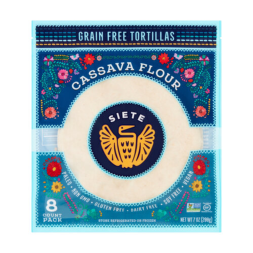 Siete Cassava Flour Grain Free Tortillas, 8 count