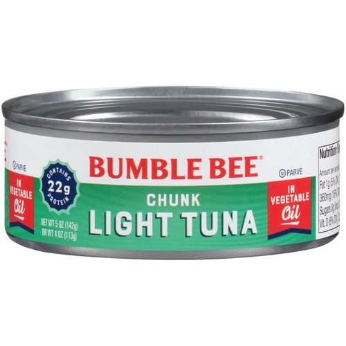 Bumble Bee Chunk Light Tuna in Vegetable Oil