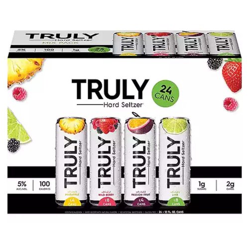 Truly Lemonade Seltzer, Variety Pack, Cans (Pack of 12)