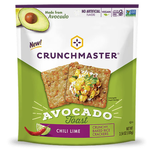 Crunchmaster Avocado Toast Cracker Chili Lime