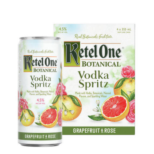 Ketel One Grapefruit & Rose Vodka Spritz (4-pack)