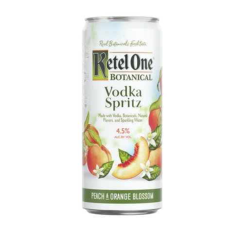 Ketel One Peach & Orange Blossom Vodka Spritz (Single Can)