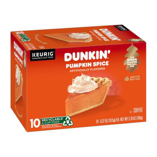 Dunkin Donuts Holiday Pumpkin Spice K-Cup Pods