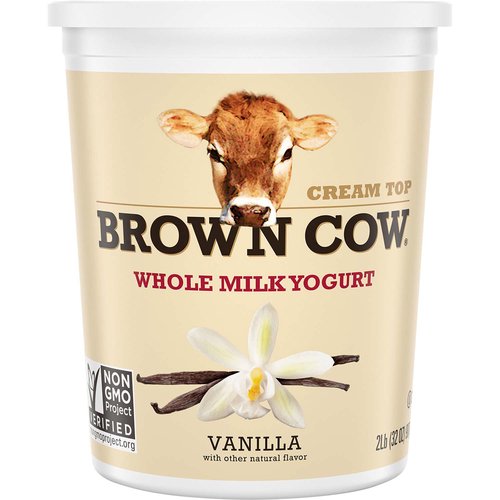 Brown Cow Whole Milk Yogurt, Vanilla 