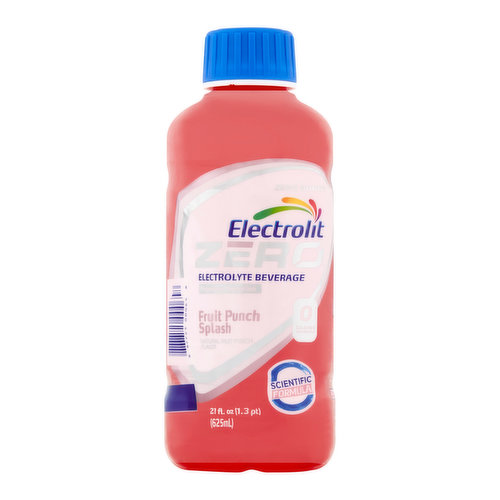 Electrolit Zero Fruit Punch Splash Electrolyte Beverage