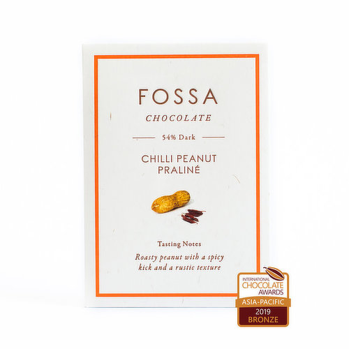 Fossa Chili Peanut Praline Dark Chocolate