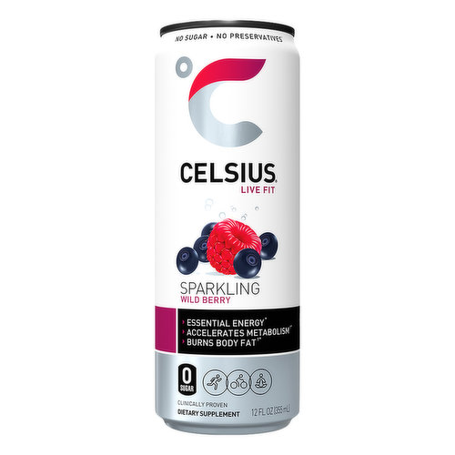 Celsius Energy Drink Sparkling Wild Berry