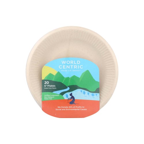 World Centric Compostable Plate 6"