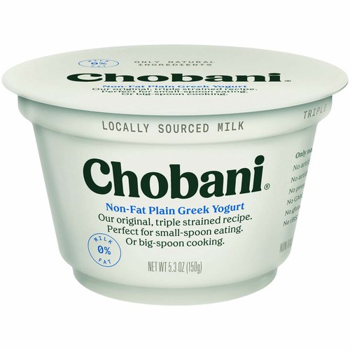 Chobani Greek Yogurt, Plain 