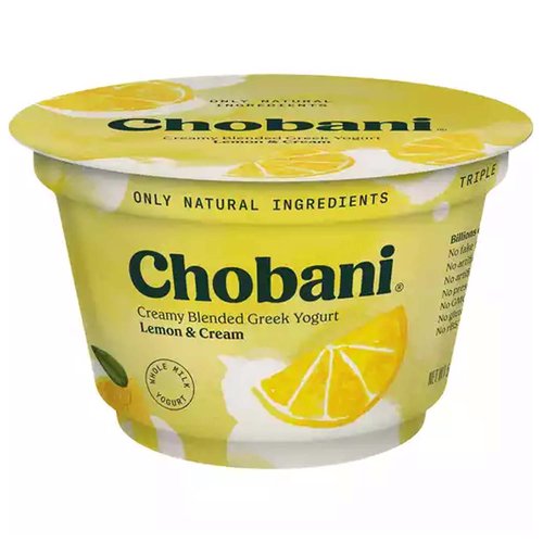 <ul>
<li>All Natural Ingredients</li>
<li>Creamy Blended Greek Yogurt</li>
</ul>