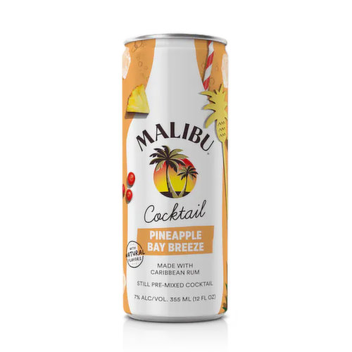 Malibu Cocktail Pineapple Bay Breeze (Single Can)