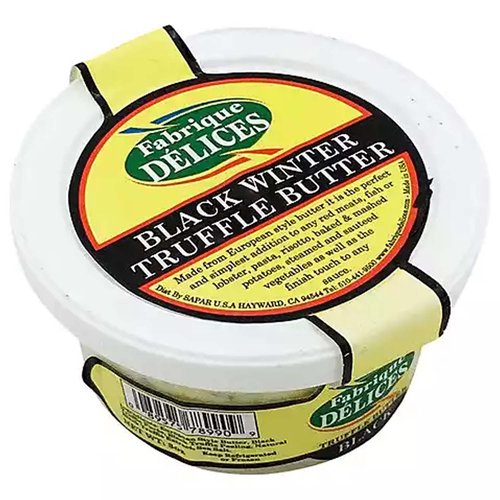 <ul>
<li>Black Winter Truffle Butter</li>
<li>Made from European style butter it is the perfect and simplest addition to any red meats, fish or lobster, pasta, risotto, baked & mashed potatoes, steamed and sauteed vegetables as well as the finish touch to any sauce.</li>
</ul>