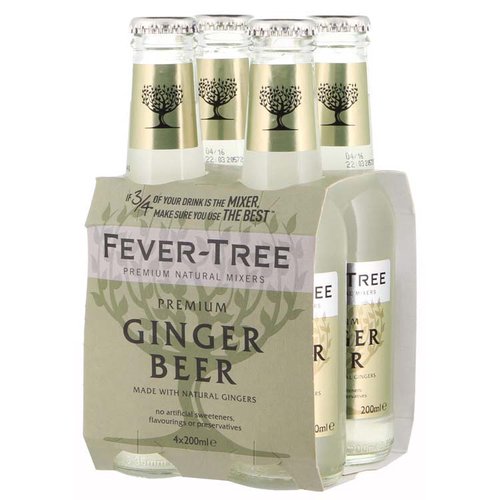 Fever Tree Ginger Beer, Bottles (Pack of 4)