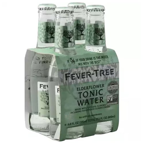 Fever Tree — Elderflower Tonic Water, 8-pack of 5 oz cans