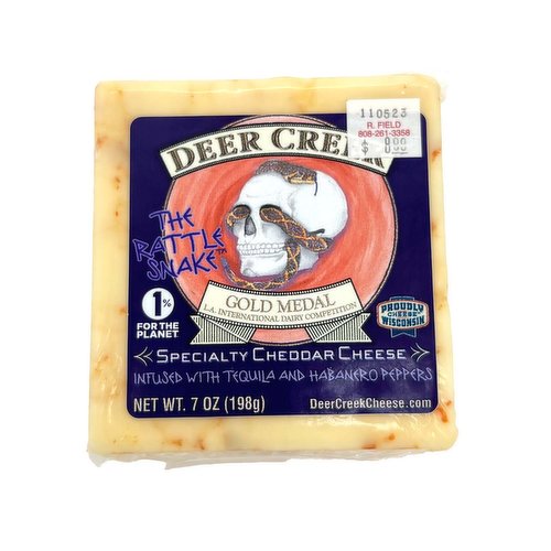 Deer Creek Cheddar Cheese, The Rattlesnake Tequila and Habanero