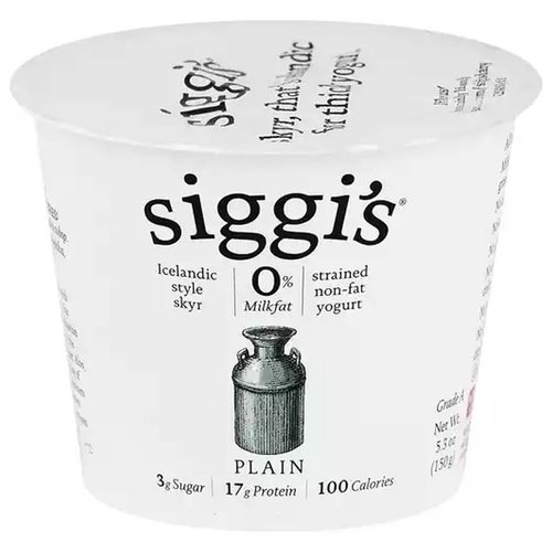 Siggi's Non-Fat Strained Yogurt, Plain