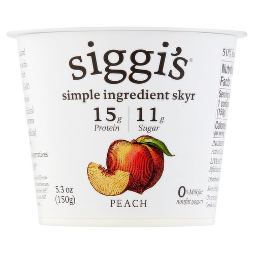 Siggis Peach Yogurt