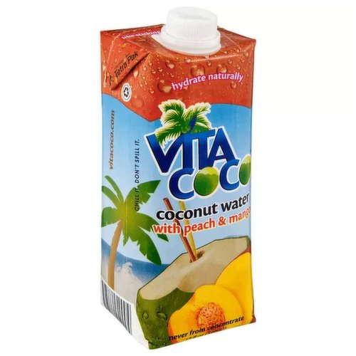 Vita Coco Coconut Water Beverage, Peach Mango