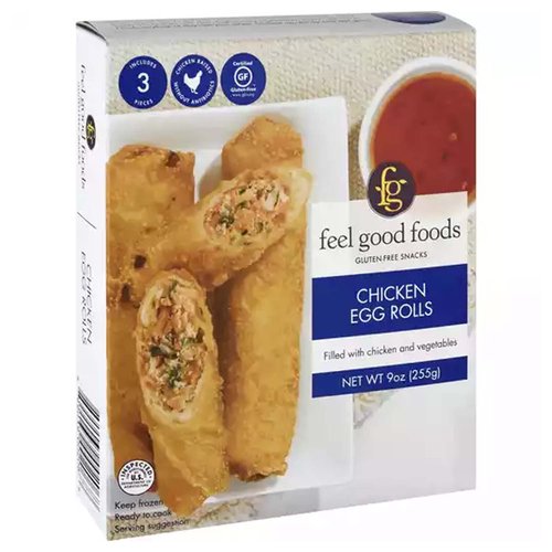 Feel Good Foods Egg Rolls, Chicken