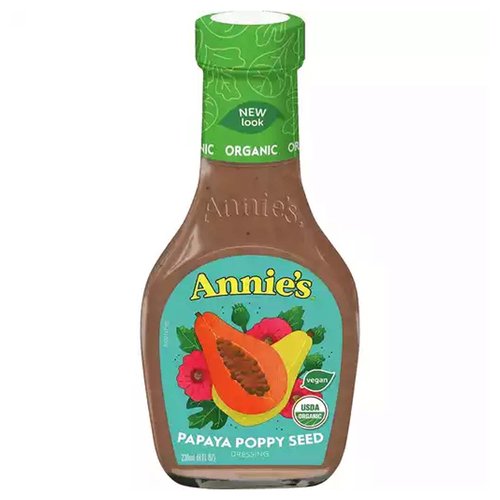 Annie's Organic Salad Dressing, Papaya Poppy Seed