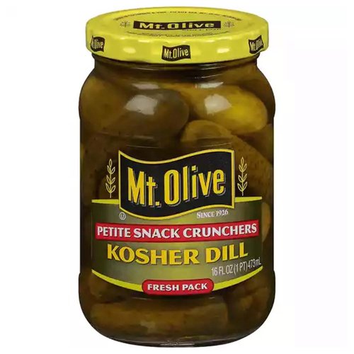 Mt. Olive Kosher Dill Pickles, Petite Snack Crunchers