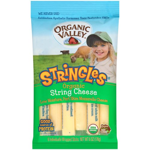 Organic Valley Stringles Mozzarella String Cheese