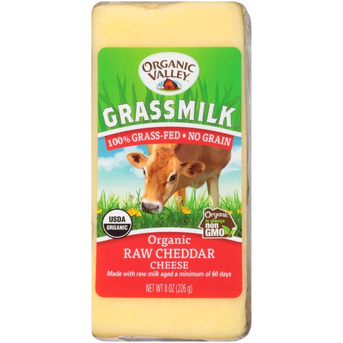 Organic Valley Grassmilk Raw Cheddar Cheese