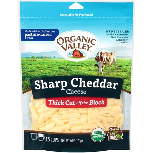 Organic Valley Thick Cut Sharp Cheddar Cheese