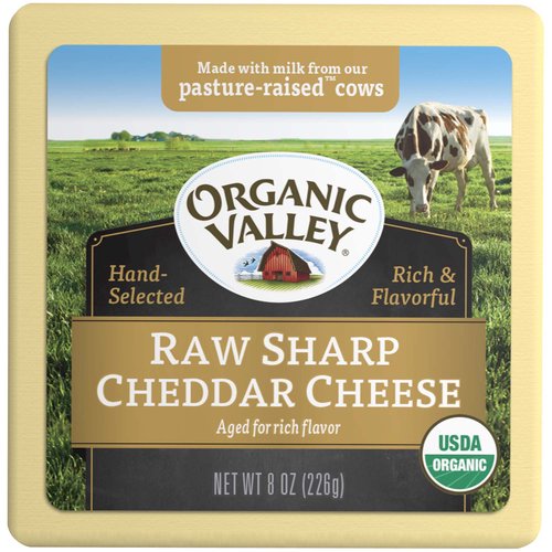 Organic Valley Raw Sharp Cheddar Cheese