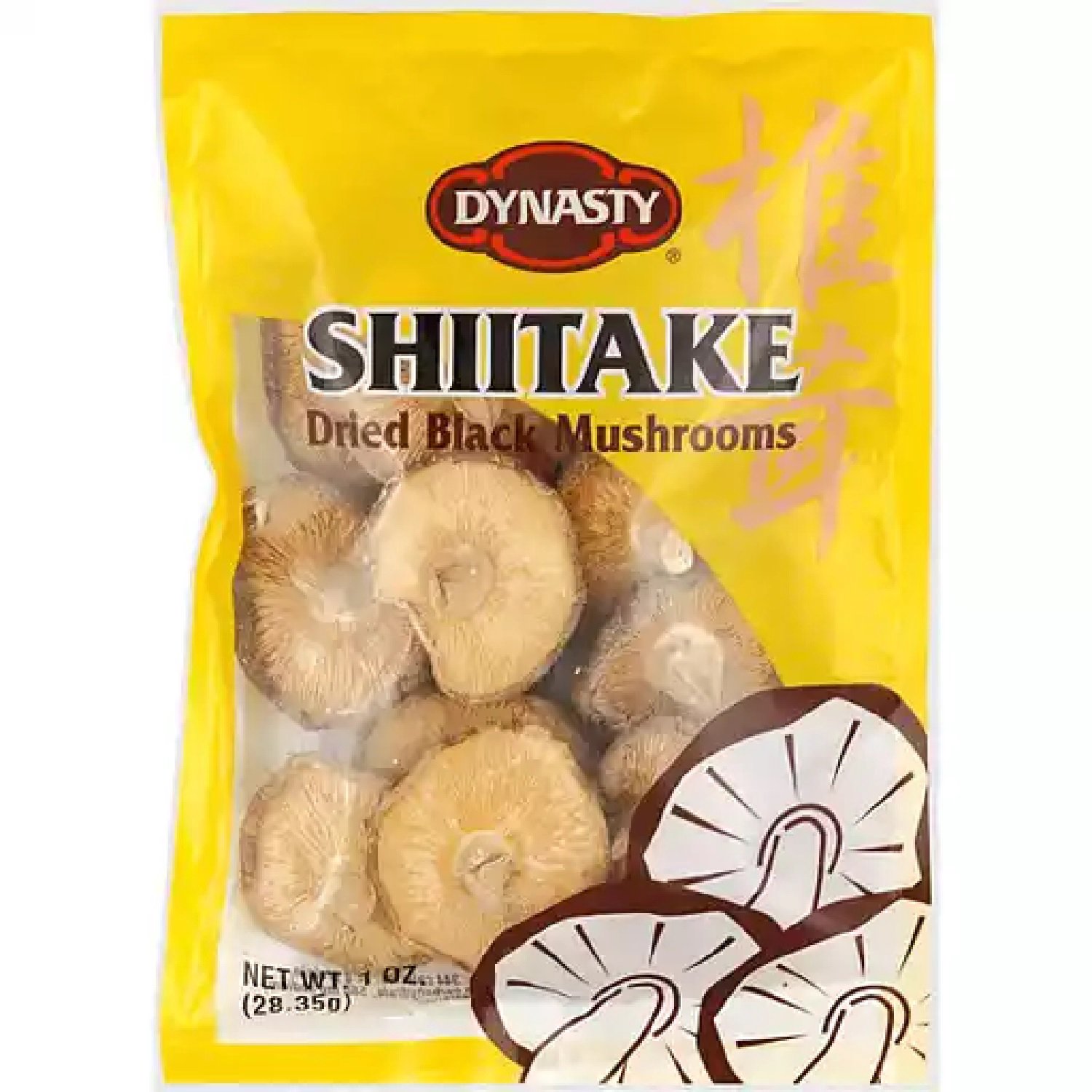 Dynasty, Shiitake Mushroom Shitake Whole, 1-Ounce 