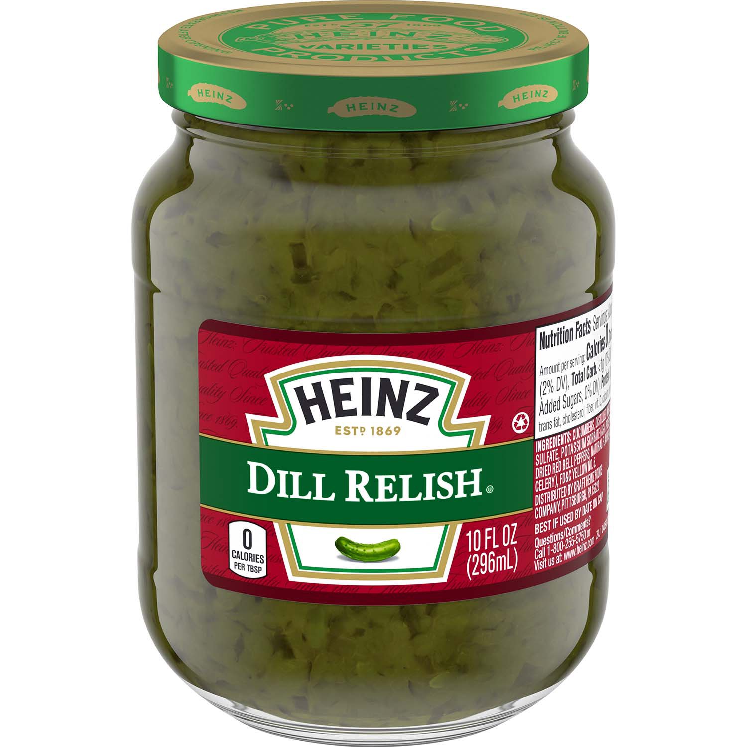 Heinz Hot Dog Relish Glass Jar