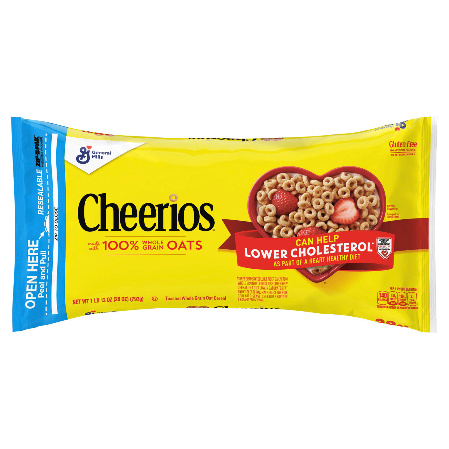 General Mills Honey Nut Cheerios Family Size Cereal, 18 oz - City