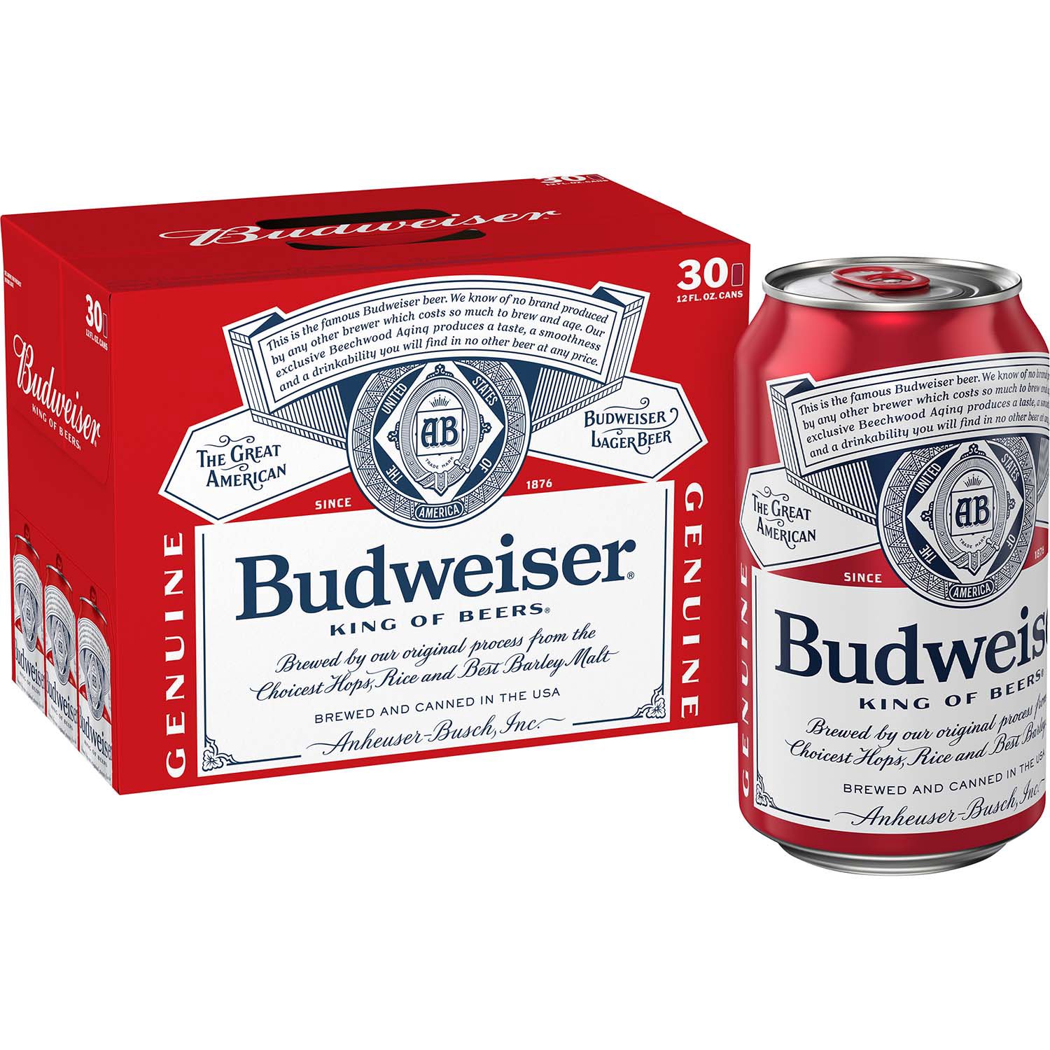 Budweiser 16 Oz Aluminum Red Cups 2-Pack