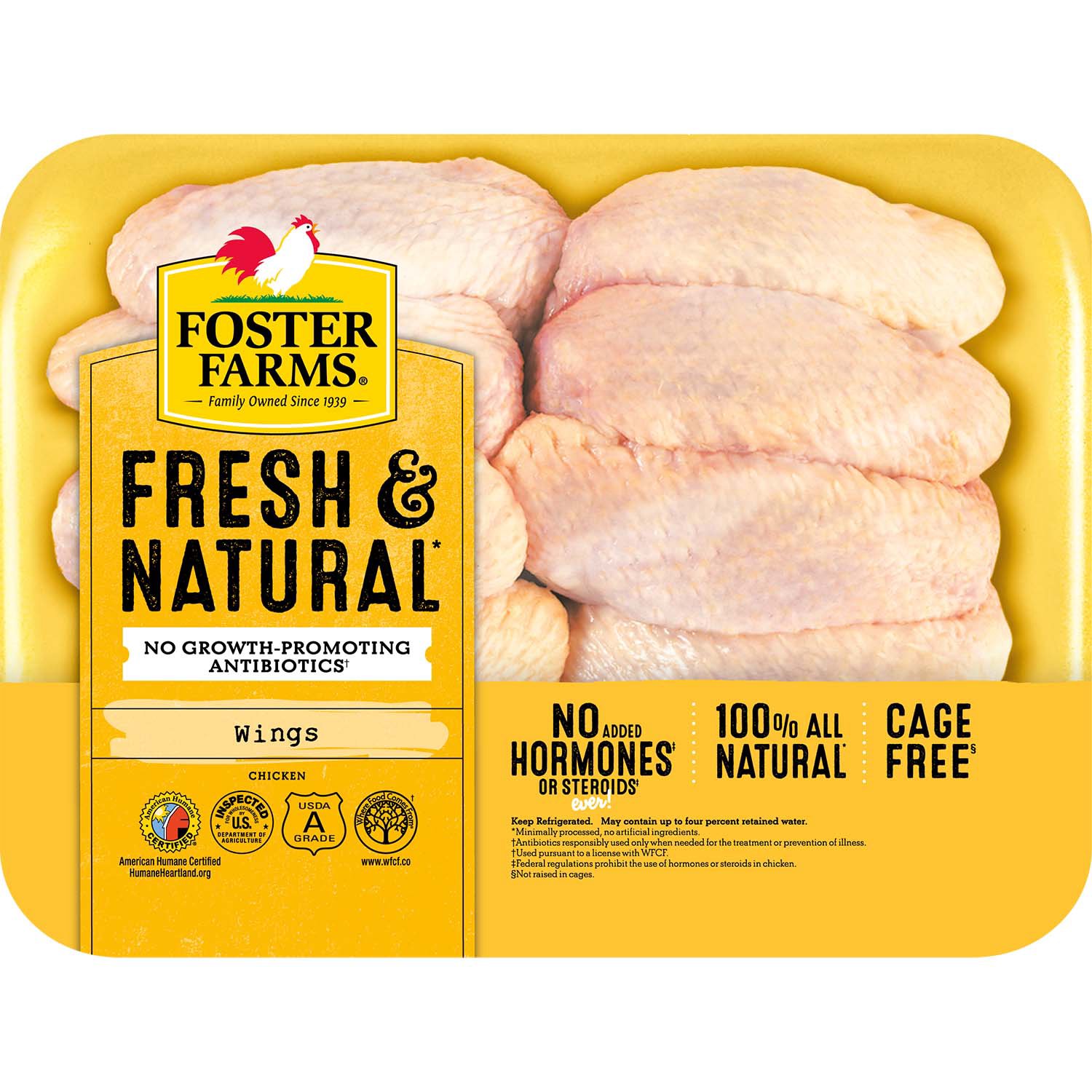 Farm Fresh Organic Chicken Wings (Avg. 2.25lbs)