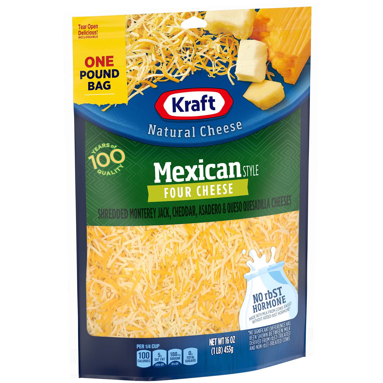 Kraft Shred 4 Cheese, Mexican Style