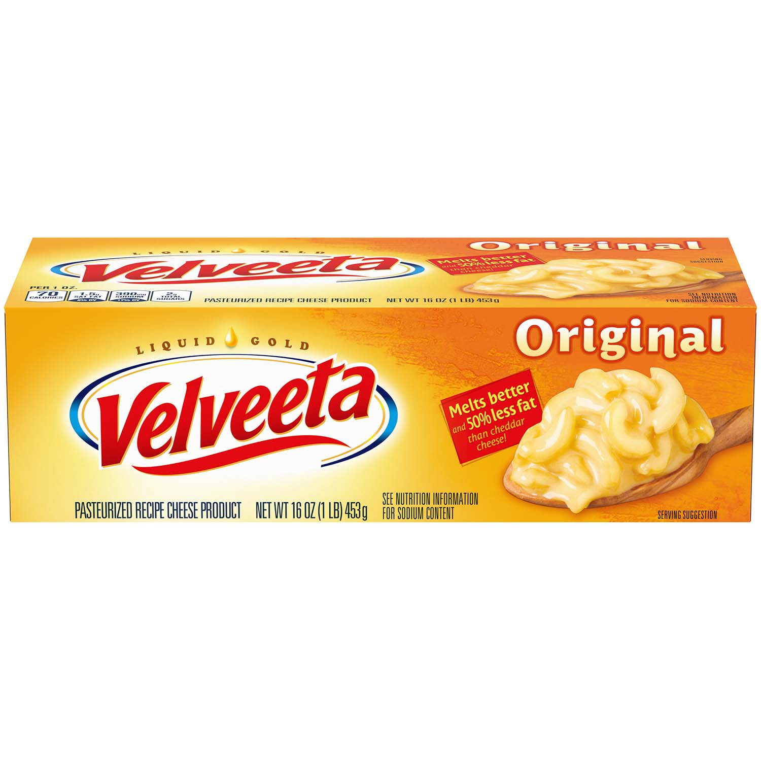 Velveeta Original Melting Cheese Dip & Sauce, 16 Oz Block 