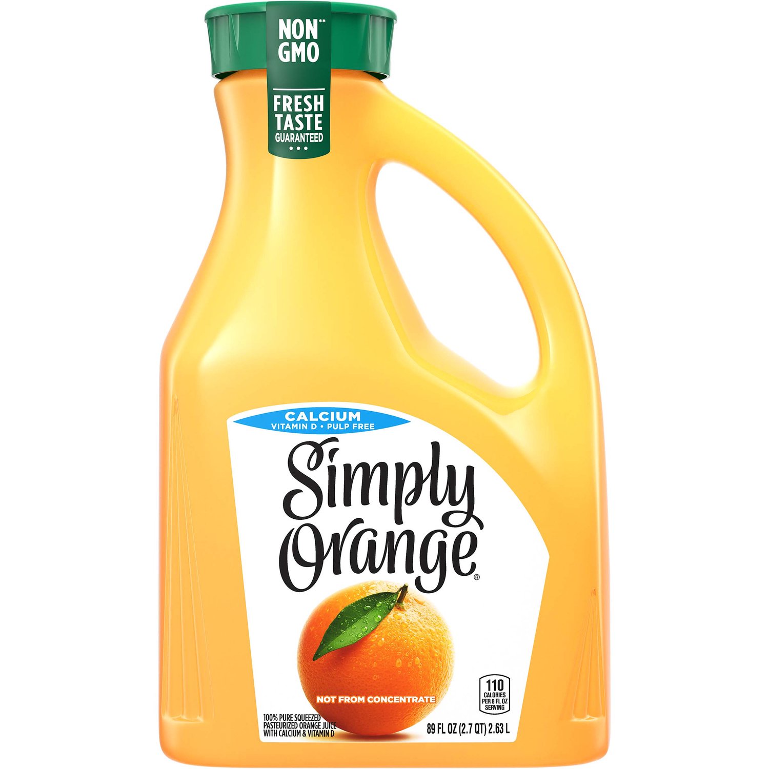 A&p 2 Qt. Glass Orange Juice Bottle