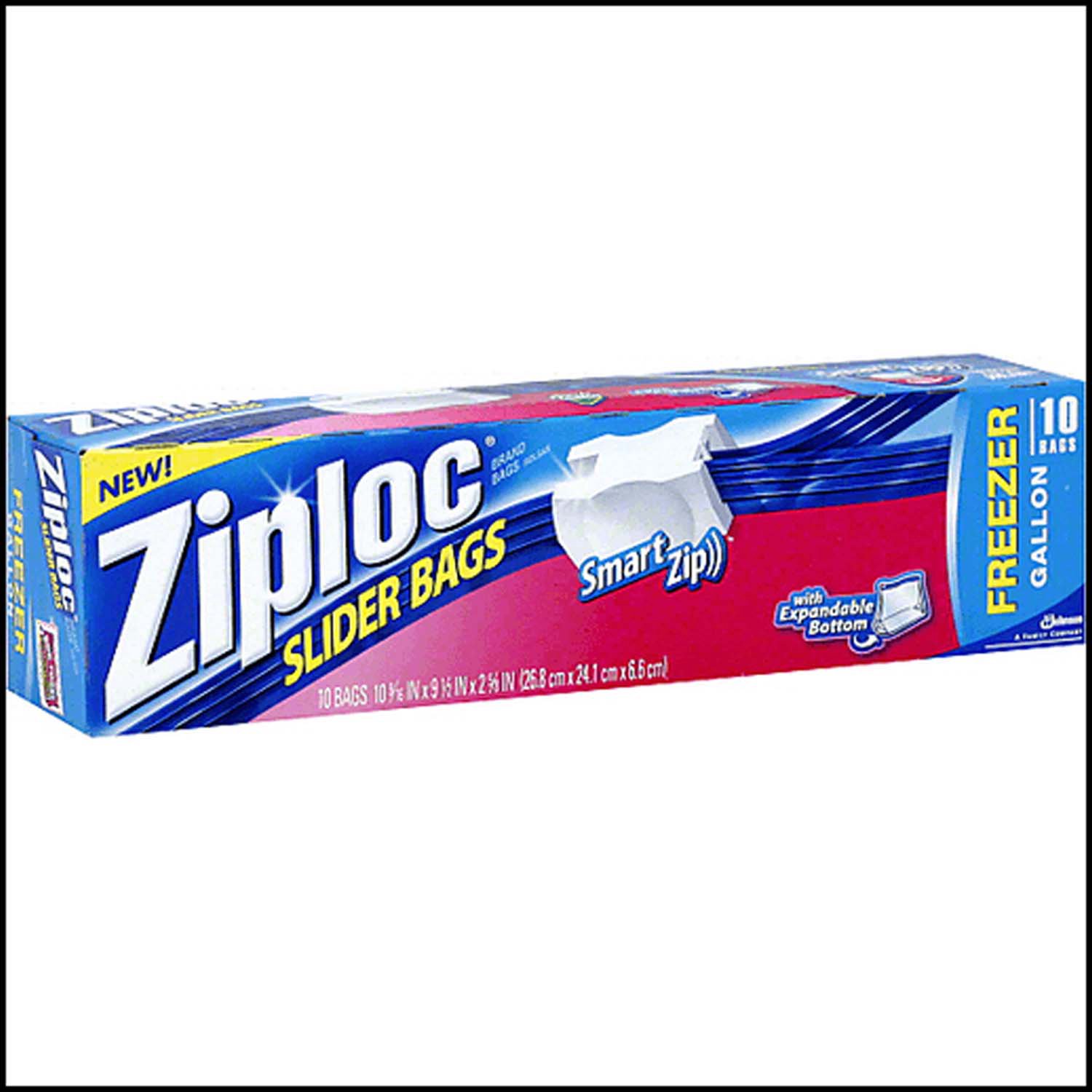 Ziploc Slider Freezer Bags, Gallon