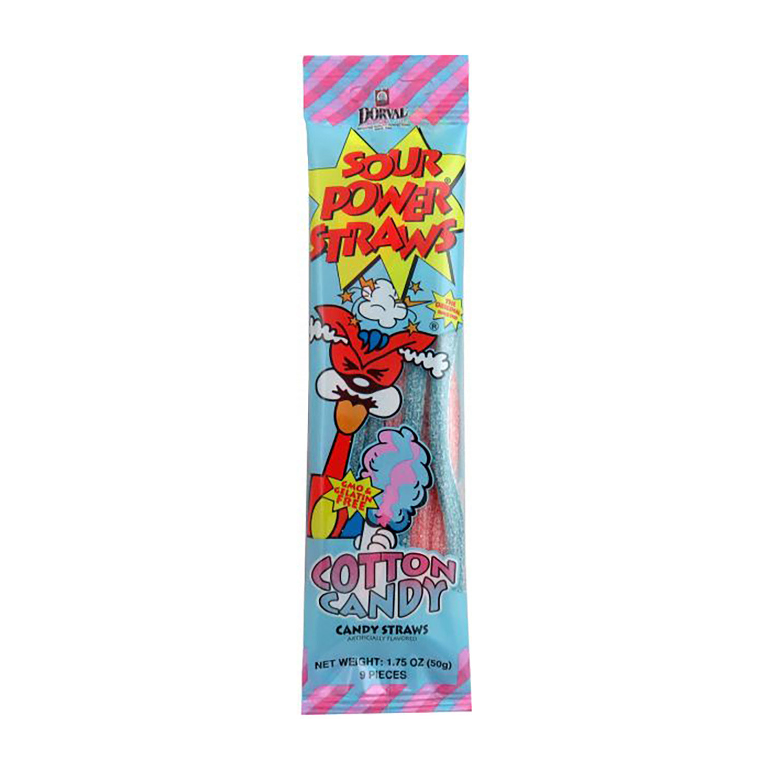 Sour Power Straw Cotton Candy