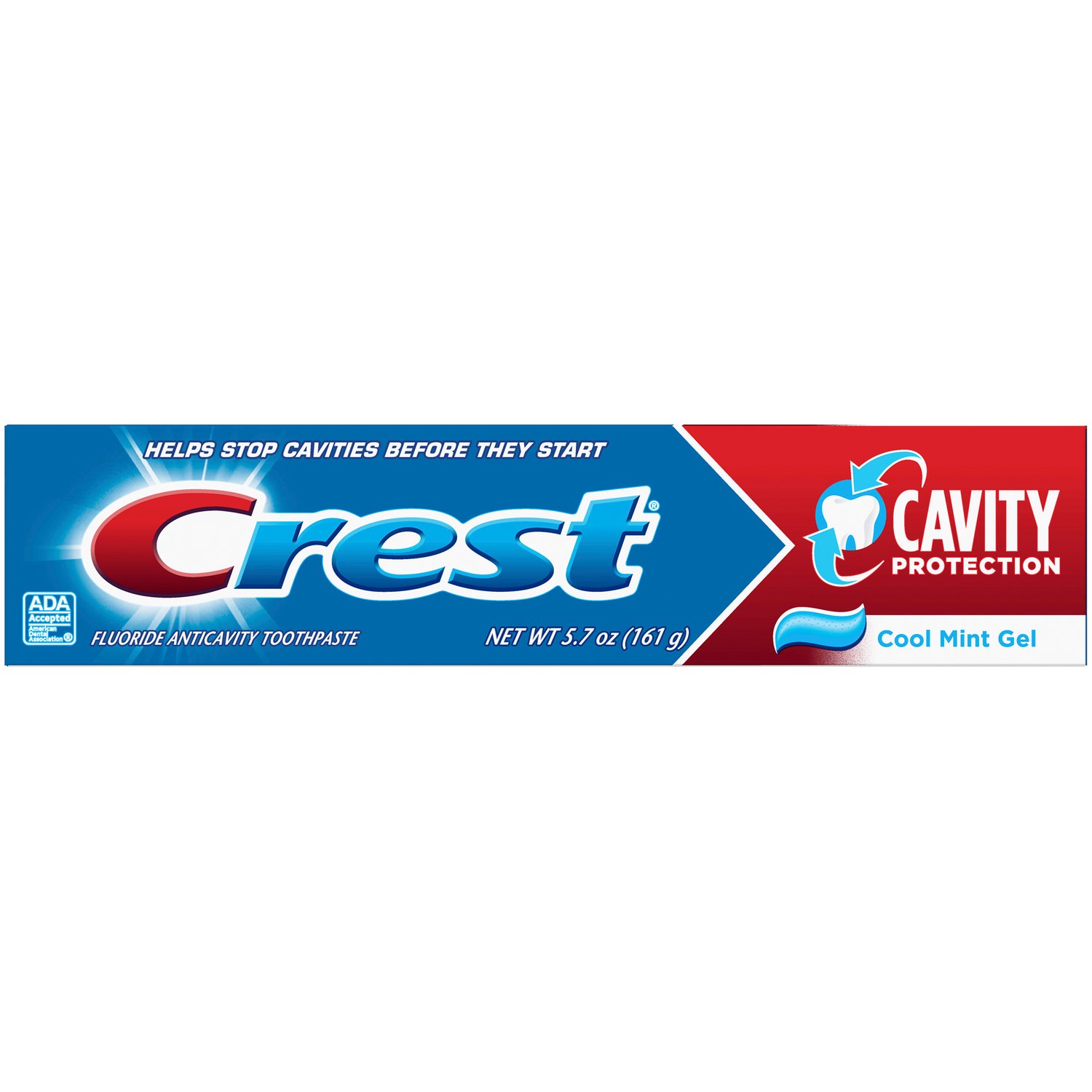 Crest Cavity Protection Toothpaste Gel, Cool Mint, 5.7 oz