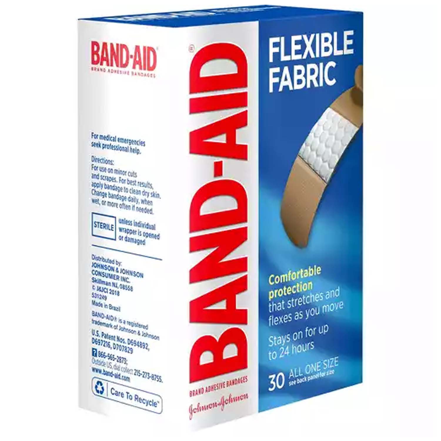  Band-Aid Brand of First Aid Products Hurt-Free Medical Adhesive  Paper Tape to Secure Bandages and Wound Dressings, Non-Irritating, 1 Inch  by 10 Yards (Pack of 6) : Health & Household