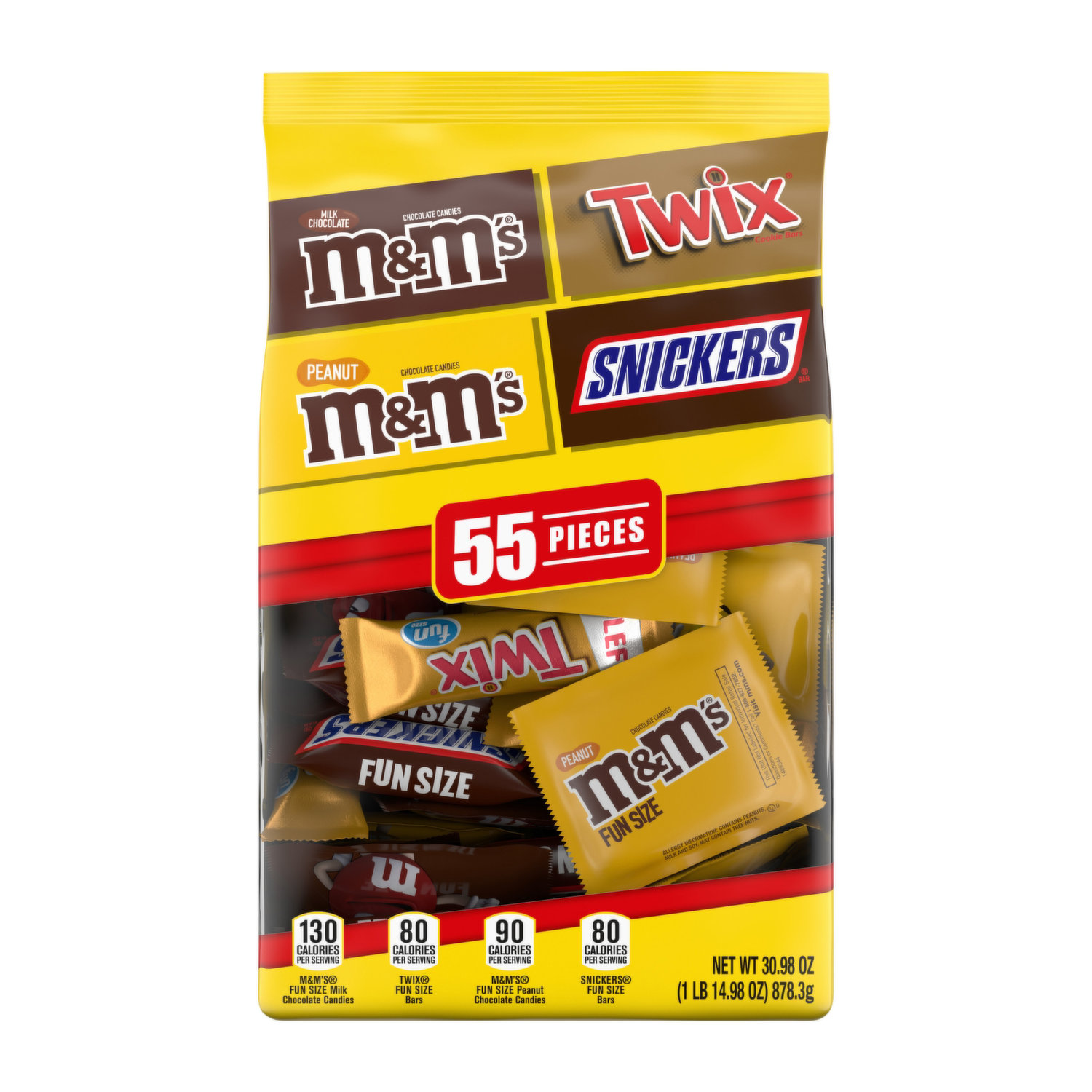 M&M's Chocolate Candies, Lovers, Fun Size - 9.90 oz